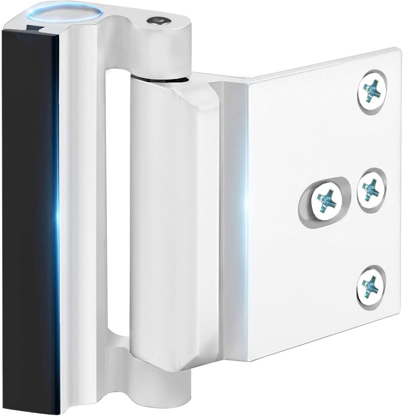 WINONLY Home Security Door Lock Reinforcement - Upgraded Childproof Safety Door Locks Defender Easy Open with 3" Stop Withstand 800 lbs for Inward Swinging Door, Night Lock Deadbolt Guard Defend Your Home 1PC - Image 1